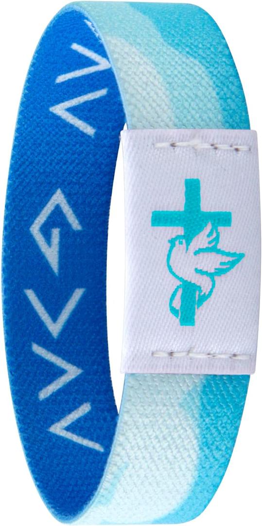 6 x Bible Verse Bracelets for Men with NFC Scan - Daily Bible Bracelet Touch Chip for Scripture Access, Bible Accessories Christian Gifts (Bibles deep Blue)