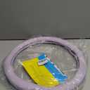 Car Steering Wheel Cover with Ice Silk, Universal 14.5 Inch Automotive Microfiber Breathable Leather, Anti-Slip, Warm in Winter and Cool in Summer (Purple)