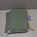 HERKKA Extra Capacity Hanging File Folders, 30 Pack Reinforced Legal Size Hanging Folders with Heavy Duty 1 Inch Expansion, Designed for Bulky Files, Medical Charts, Green