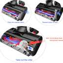 Updated Motorized Brush with Headlights for Dyson V6 Series DC59 DC62 Vacuum Cleaners,Two Rollers Replacement Head of Soft & PP Bristles Roller, Motorhead Attachment for Wood Floor, Carpet Cleaning