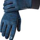 rivmount Lightweight Winter Running Gloves, Touch Screen & Anti-Slip Warm Thermal Glove Liners, Cool Weather Driving Cycling Hiking Biking Walking Sporting for Women Men (Medium, Blue)