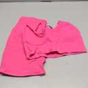 SUUKSESS Women Seamless 2 Piece Workout Sets Criss Cross Sports Bra High Waist Booty Shorts (Large, Hot Pink)