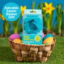 6-in-1 Easter Cookie Cutter Set- Bunny, Duck, Egg, Carrot, Flower & Butterfly Shapes- 3 Inch Cube w Space Saving Design, Biscuit Mold for Holiday Baking- Dishwasher Safe Kid Easter Basket Stuffer Gift