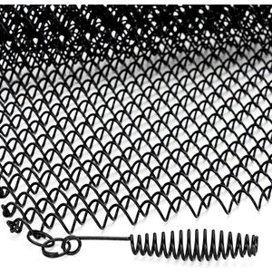 Fireplace Screen Mesh Curtain 2 Pcs - 20"x24" Fireplace Mesh Screen for Wood Burning Fire Stove Spark Guard Chain for Hearth Metal Replacement Hanging Curtain Screens (Black)