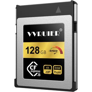 128GB CFexpress Type B Memory Card,Raw 4K Video Recording, CFexpress Type B for Cameras, Compatible with Nikon D6/Z6/Z7,Canon EOS-1DX Mark III/EOS-R5