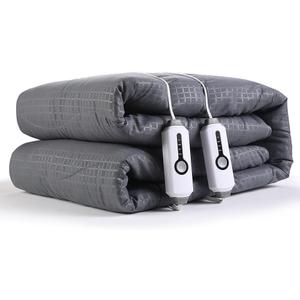 SUNNY HEAT Electric Mattress Pad King Size 78''x80'', 4 Heating Levels & 10 Hour Auto Shut Off, Elastic Deep Pocket, Warm and Soft Comfort Fabric, Machine Washable, Grey