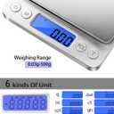 Fuzion Digital Gram Scale .01 Gram Accuracy, 500g Small Jewelry Scale, Mini Kitchen Food Scale for Herb, Powder, Gold, Coin - Weight Gram and Oz