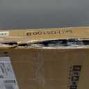 TEAMIX Black 42 inch Dual Monitor Riser,Wood and Steel Long Monitor Stand for 2 Monitors with Storage Large TV Riser Computer Laptop Stand for Desk Office Organization