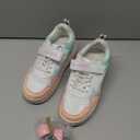 HSQ Fashion Sneaker Roller Skate Shoes for Boys Girls Kids Detachable Wheeled 2 in 1 Skating Shoes with Wheels (Green/Orange/White 156)