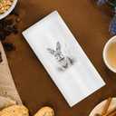 Vintage Easter Bunny Kitchen Towels, Country Farmhouse Kitchen Decor, Antique Rabbit Dish Tea Towels for Kitchen Decor, Farmhouse Kitchen Decorative Hand Towels, 16x24 Inch