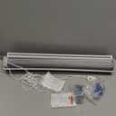 Zebra Blinds for Windows, Free-Stop Zebra Shades, Dual Layer Light Filtering Sheer Blinds for Indoor Windows, Roller Window Shades for Privacy (24" W X 72" H, Grey)