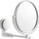 Wall Mounted Makeup Mirror with Suction Cup Rotatable Vanity Mirror for Bathroom and Dormitory High-Definition Suction Cup Without Wall Damage