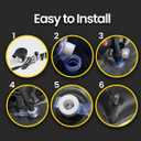 Zento Deals Truck and Car Air Mattress Backseat Bed - Premium Quality Portable Car Inflatable Mattress with 2 Pillows Universal fit (1 Pack)