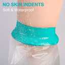 Waterproof Leg Cast Cover for Showering, Reusable Shower Sleeve for Full Leg After Surgery, Watertight Non-Slip Adult Fracture Protector Bag, Water Proof Medical Covers for Thigh/Knee/Wound/Bandages, Full Leg