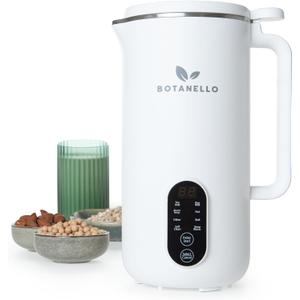Plant-Based Vegan Milk Maker Machine - Perfect for Nut, Oat, Soy, Rice, Almond Milk, 19 fl oz, White (US Model)