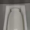 hjn White Flower Vase- Ceramic Vase for Flowers, Modern Vases for Living Room/Home Decor Accents/Entryway/Mantel/Bookshel-White