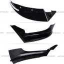 3 x 3Pcs Front Lip Compatible with 2017-2023 Tesla Model 3, Bumper Air Dam Lower Chin Splitter Protection Body Kit Fits for 2017 2018 2019 2020 2021 2022 2023 (Glossy Black)