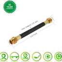 0.8ft Garden Hose Extension Flexible Adapter Short Connector With Integrated Spiral Tube for Reel/RV/Dehumidifier (1)
