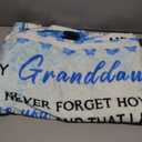 to My Granddaughter Gifts from Grandma Throw Blankets, Gift for Granddaughter Birthday Graduation Gifts Idea, Granddaughters Butterfly Flannel Soft Blanket Throw 50"x60"