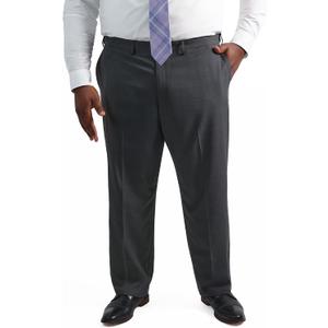 Haggar Men's Big & Tall Classic Fit Premium Comfort Dress Pant, 48W x 32L