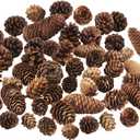 40 PCS Rustic Pine Cone Decorations - Large, Medium and Mini Sizes for Table, Tree and Home Decor
