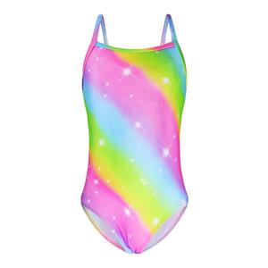 Snowheart Girls Swimsuit One-Piece Bathing Suits Multicolor Kids Sport Summer Beach Swimwear for 2-12 Years Old