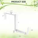 VIVIKEN Adjustable Planter Box Bracket, Flower Box Holder Brackets for Deck Railing, Window Box Hanging Brackets for Patio Garden Fence Pergola Balcony Supporting Heavy Planters-4 Pack
