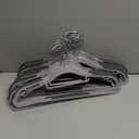 Heavy Duty Plastic Hangers 30 Pack, Non-Slip, Space-Saving Clothes Hangers - Slim Shirt Sweater Hangers for Closet, 0.2'' Slim 16.5'' Wide 360 Swivel Hook, Light and Dark Gray