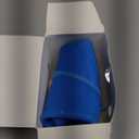 Kemier Collapsible Silicone Water Bottles-750ML, Medical Grade, BPA Free.Can Roll Up, 26oz, Leak Proof Foldable Sports & Outdoor Water Bottles (Blue)