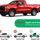 in-Channel Rain Guards for 2019-2025 Chevy Silverado & GMC Sierra 1500 Standard Cab, Window Visor Shields Vent Deflector Shade Wind Dark Smoke for 2020-2025 Silverado/Sierra 2500 HD 3500 HD, 2PCS