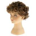 Short Curly Brown Child Wig Synthetic Halloween Costume Party Cosplay Hair Wig for Kids Boys