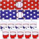 Tudomro 12 Pack Baseball Cooling Towels, 40''x12'' Baseball Breathable Chilly Towel with Bags, Sports Towels Ice Towel Microfiber Baseball Towel for Baseball Team Gift Sport Party Favors(Red and Blue)