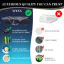 YIYEA 100% Organic Viscose Derived from Bamboo Sheets Full Size Set, Luxury 400TC Jacquard Bed Sheets, Soft Breathable Cooling Sheets,16" Deep Pocket, with 2 Sheet Fasteners (White, Full)