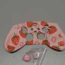 RALAN Controller Skin for Xbox Series, Anti-Slip Silicone Controller Cover Protector Case Compatible for Xbox Series Wireless/Wired Gamepad Joystick with 2 Cute Thumb Grips Caps (Pink)