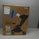 UPPAbaby Minu V3 Travel Stroller | Lightweight + Compact Design | One-Hand Fold + Unfold | from Birth + Overhead Compatible | Jake (Charcoal/Carbon Frame/Black Leather)