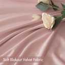 MIULEE Baby Pink Velvet Curtains Thermal Insulated Blackout Curtain Drapes for Bedroom Living Room Darkening 108 Inches Long Curtains Panels Rod Pocket Set of 2