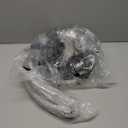 ZMISHIBO Ceiling Fans with Lights and Remote, 19.7'' Low Profile Ceiling Fan, 3000-6000K Dimmable Modern Flush Mount LED Fan Light, 6 Wind Speeds, Black Fandelier Ceiling Fans for Bedroom