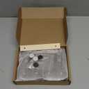 Rebee Vision Small Farmhouse Key Holder Wall Mount for Home Decor  Mini 7-inch Wooden Key Holder for Wall with 4 Hooks & Floating Shelf - Apartment Essentials for a Tidy & Trendy House (Brown)