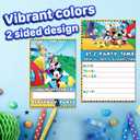 Set of 40 Classic Mouse Inspired Happy Birthday Invitation Cards & Envelopes  Lightweight (240g), Postcard Style Invites for the Perfect Party Pack