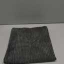 Home Brilliant Pillow Cover 26 x 26 Soft Striped Corduroy Decorative Euro Throw Pillow Sham for Couch, 66x66 cm, Dark Grey