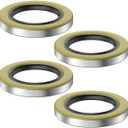 4 Pack 010-036-00 Double Lip Grease Seal for Dexter Texcom RV Trailer Replaces 01003600 10-36 22333TB ID 2.250" x OD 3.376" Trailer Hub Wheel Grease Seal 5200-7000lb Trailer Axles D42