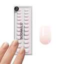 DOONAILS Soft Gel Press On Nails - 28 Pcs Kit with Stickers in 14 Sizes Pink, Short Square Reusable Glue On Fake Nails, Handmade & Salon-Quality Finish, Vegan & Cruelty-Free, Uas Postizas