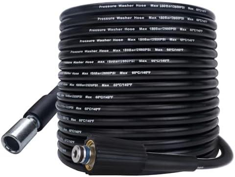 BEARFORCE High Pressure Washer Hose 32ft * 2600psi，Replacement High Pressure Hose, Compatible with Some of old Portland Pulsar Husky TaskForce Powerwasher TaskMaster Electric Pressure Washers