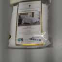 Charleston Estate Modern Farmhouse Floral Matelasse Decorative Pillowcase with Scalloped Edges, 100% Cotton Breathable Bedding, Standard Sham (20" x 26"), White Floral