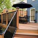 Sumaote Solar Post Lights 160LM 52 LED - Outdoor Deck Fence Post Cap Lights fit 4x4 5x5 6x6 Wood Posts, IP65 Waterproof for Garden Porch Patio, 6000K White Lighting, 2 Pack