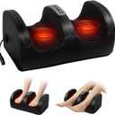Foot Massager Machine with Heat, Foot and Calf Massager with Massage Roller, Deep Tissue Massager for Plantar Fasciitis, Pain Relief, Promotes Blood Circulation, Gifts for Women & Men