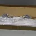 2 Pack White Curtain Rods for Windows 48 to 84 inch, Heavy Duty Adjustable Window Curtain Rod for Living Room, 5/8 inch Diameter Metal Standard Drapery Rod Set with Bracket, Easy Install - White