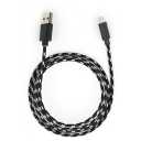 CCY 6.5Ft Braided MFI Black