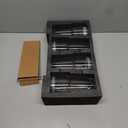 INSETLAN 20oz Glass Tumbler with Glass Straw and Lid, Set of 4 - Thickened Ice Coffee Cup, Glass Cup with Lid and Straw for Smoothie, Tea, Milk, Whiskey, Water and More  Elegant & Durable