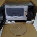 Emerson MW7302B Compact Countertop Microwave Oven with Touch Control, LED Display, 700W, 10 Power Levels, 6 Auto Menus, Glass Turntable and Child Safe Lock, 0.7 Cu., Ft. Black